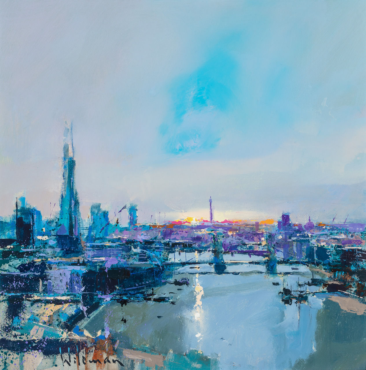 Peter Wileman FROI RSMA FRSA, Not Quite Dusk, London