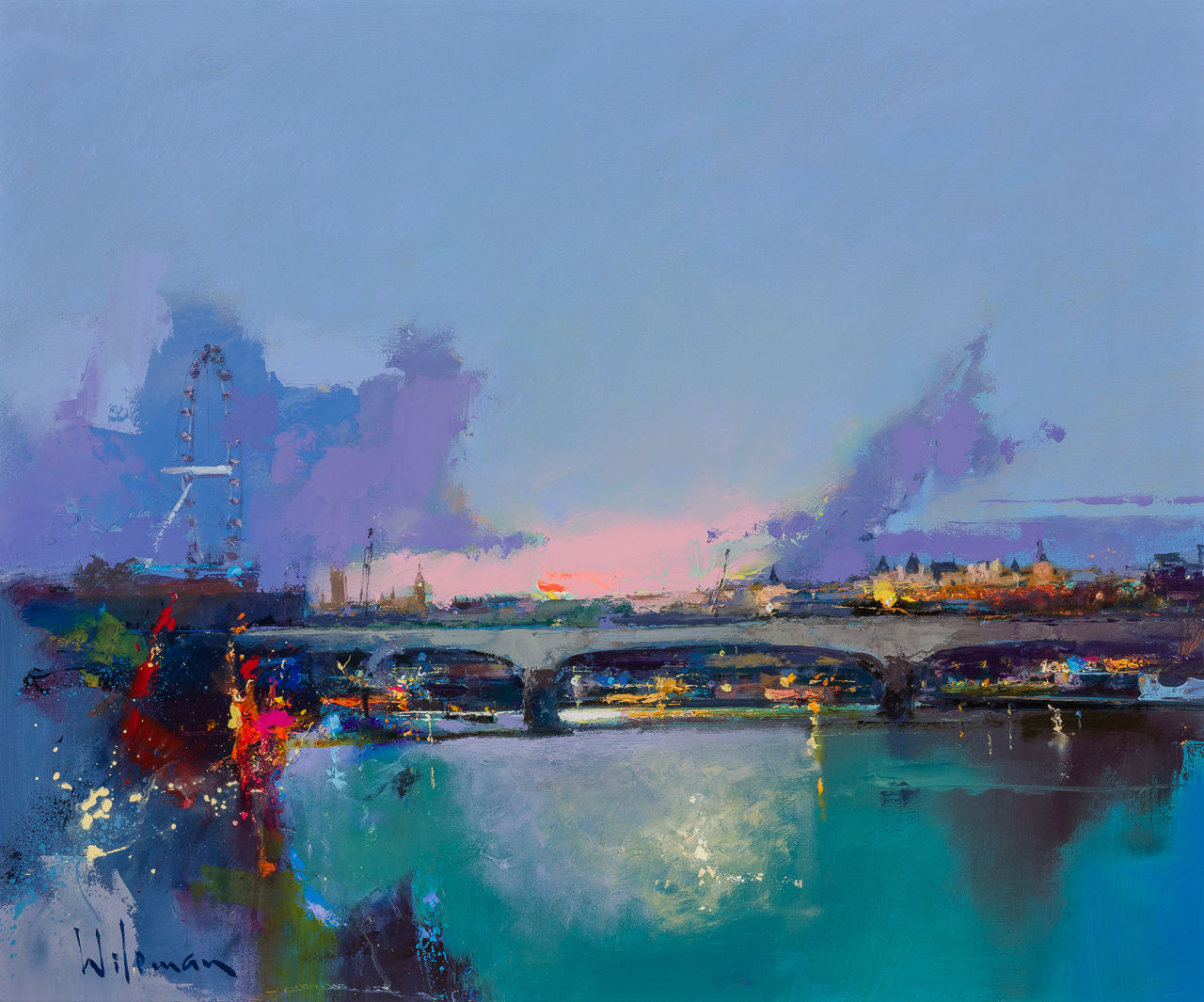 Peter Wileman FROI RSMA FRSA, Late Afternoon Towards Westminster
