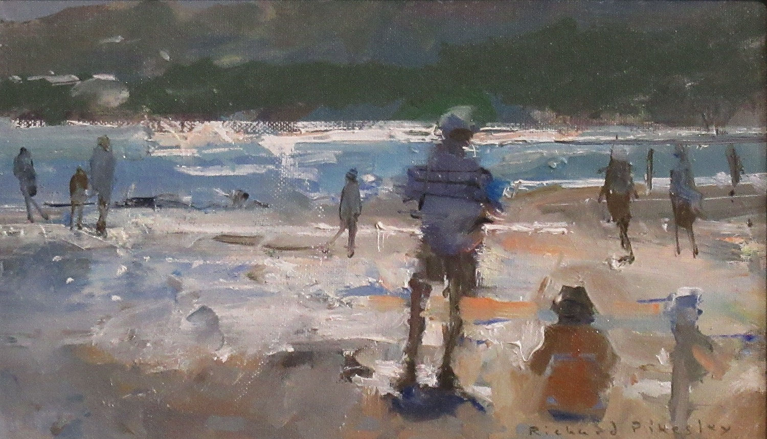 Richard Pikesley PPNEAC RWS, Summer Beach, End of the Day