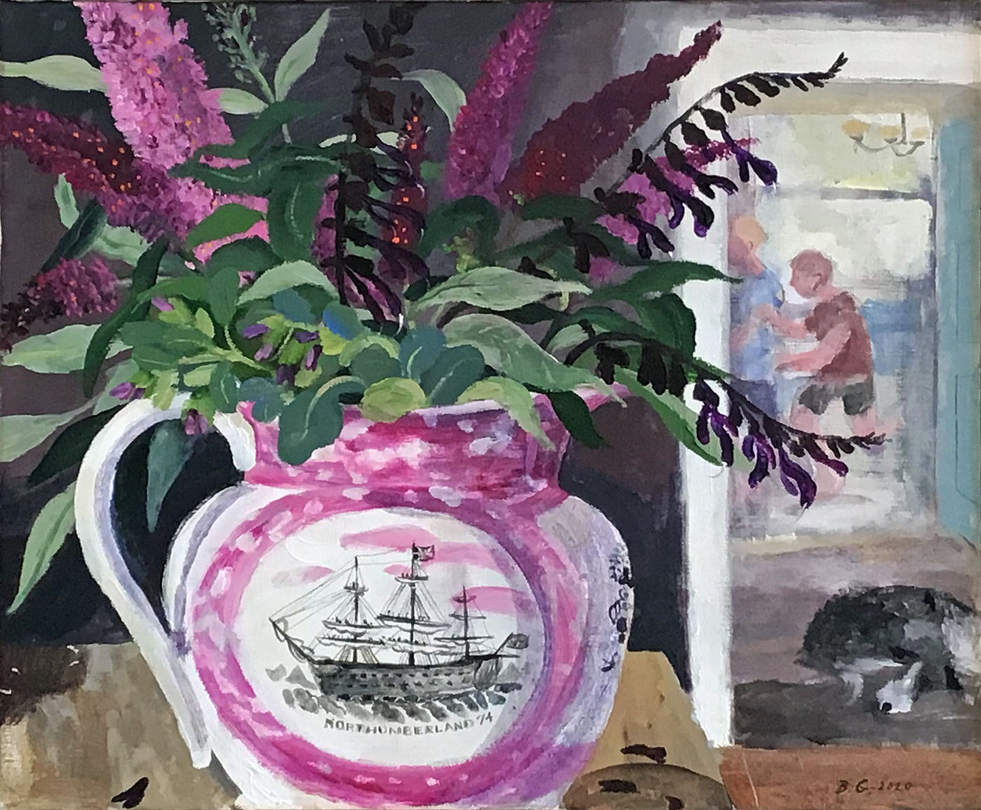 Brita Granström, Last PE with Joe (Lustre jug and Buddleia)