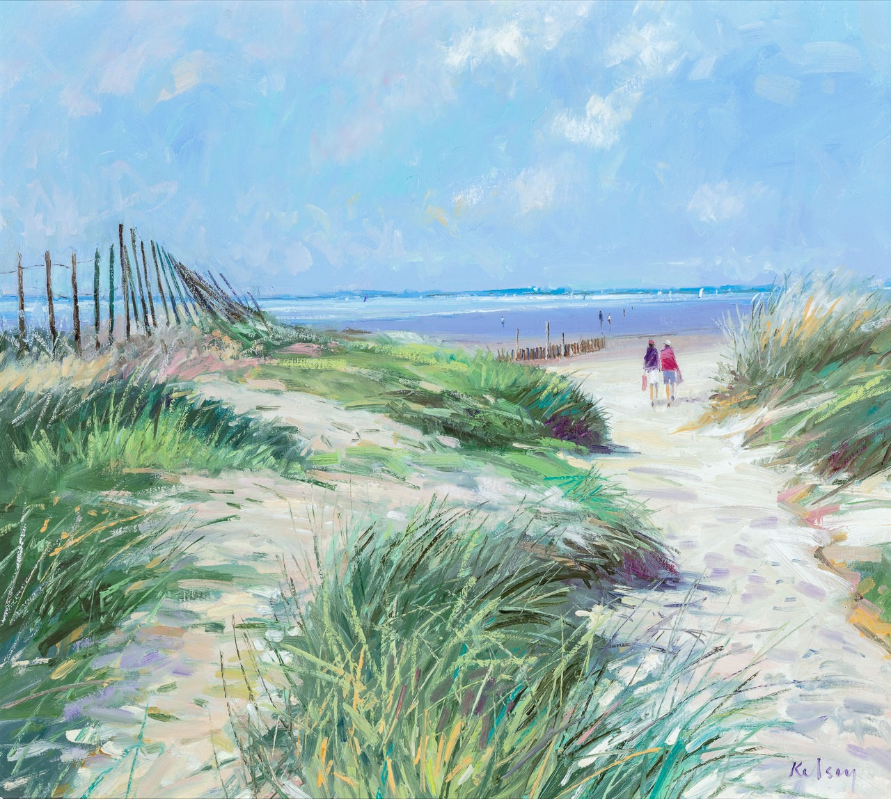 Robert Kelsey DA MUniv PAI FRSA, Heading to the Shore, West Wittering