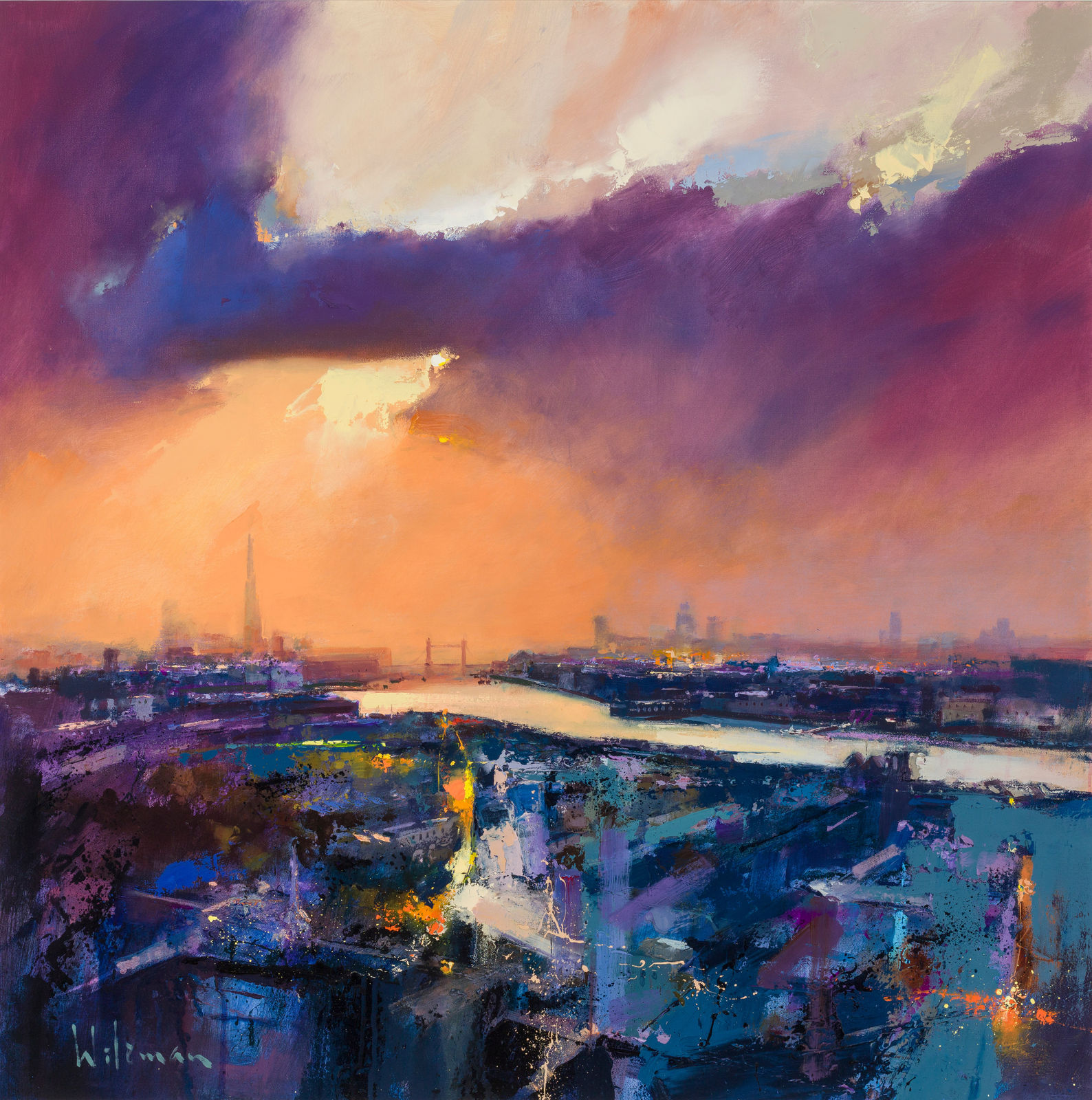 Peter Wileman FROI RSMA FRSA, At The End of The Day, The Thames, London