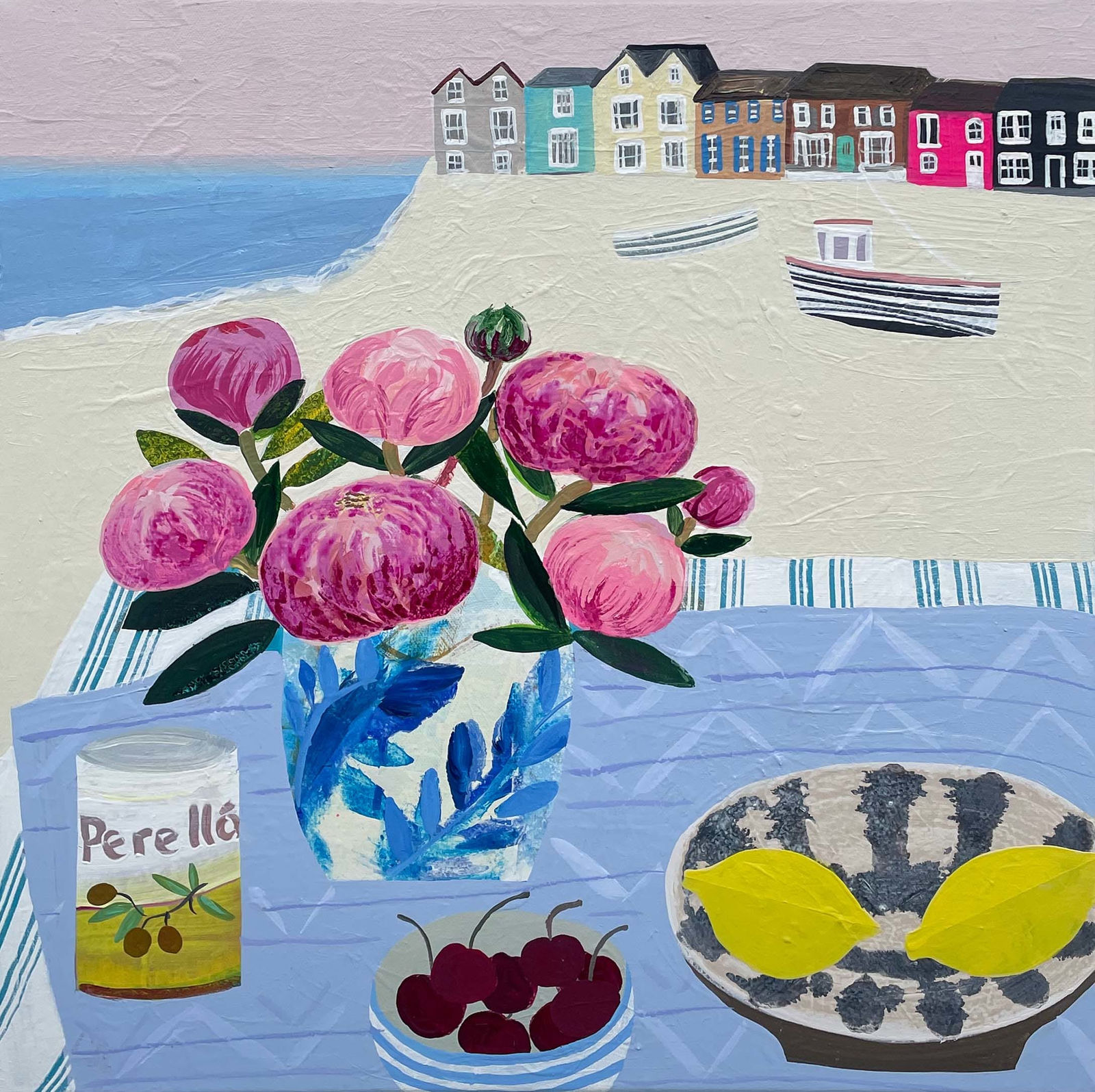 Emma Williams, Peonies and Fruit