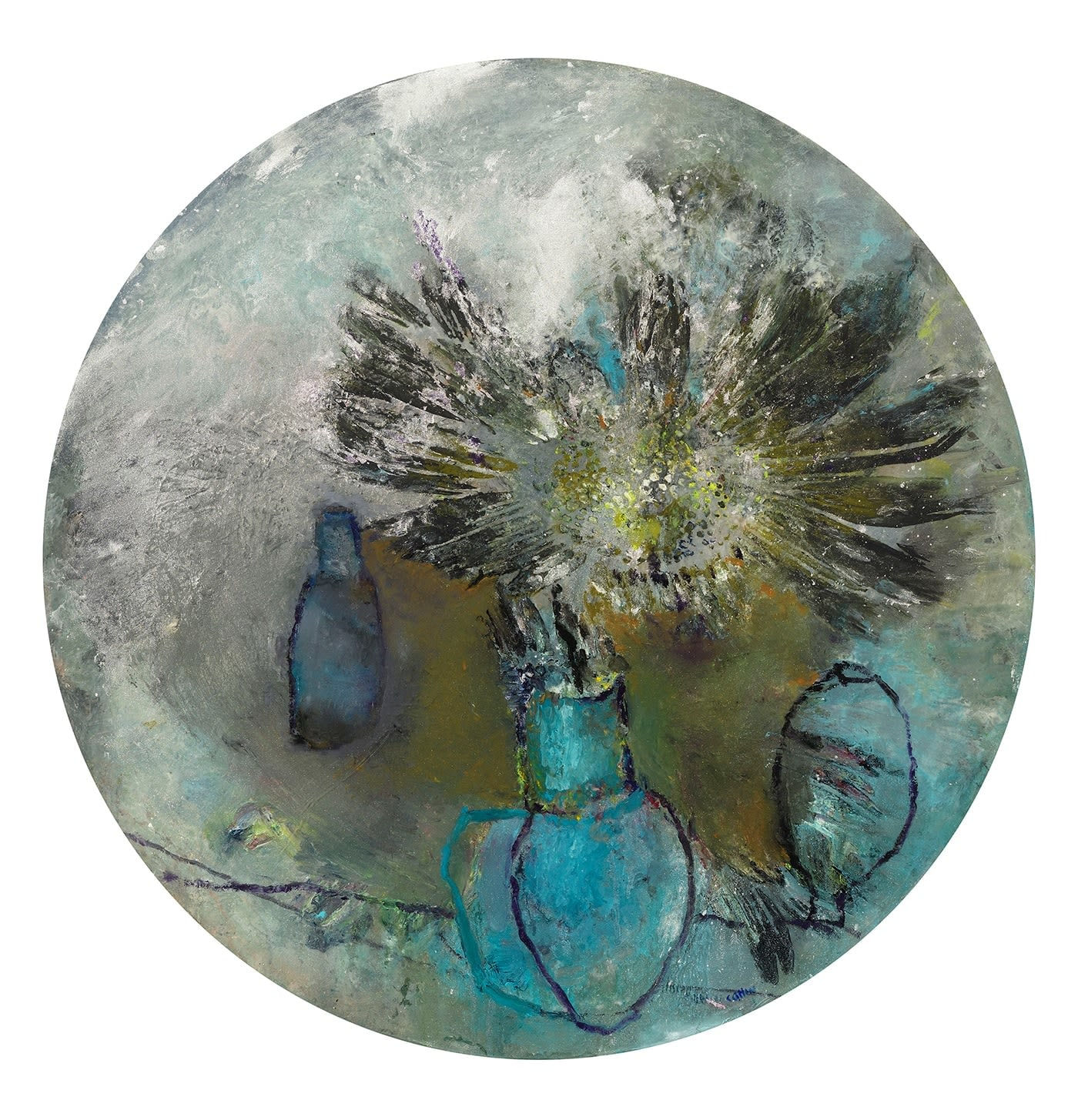 Gail Catlin, Round Still Life, Silver