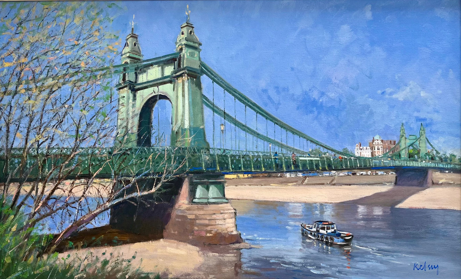 Robert Kelsey DA MUniv PAI FRSA, Low Tide, Hammersmith