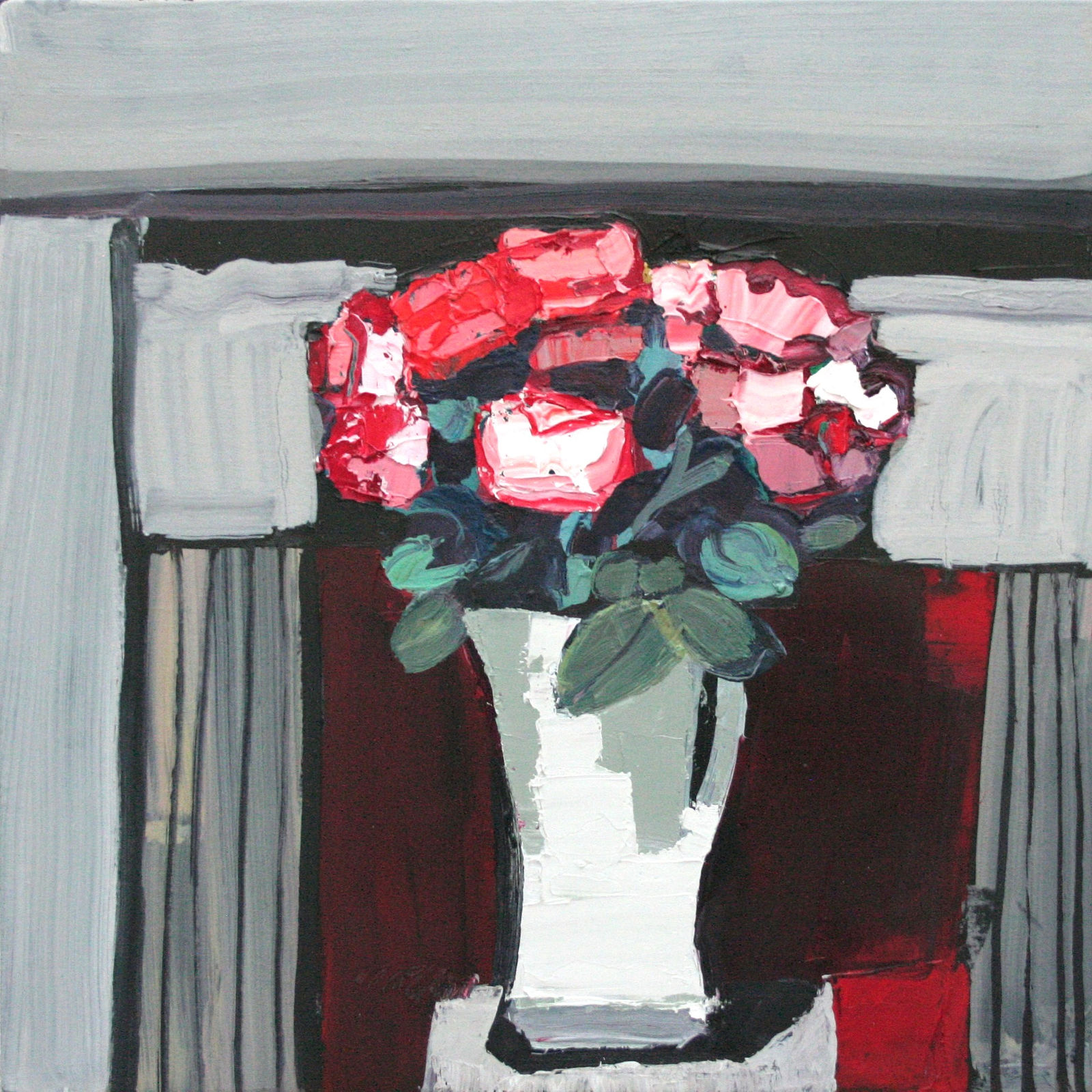 Mhairi McGregor PAI RSW, Fireside Roses