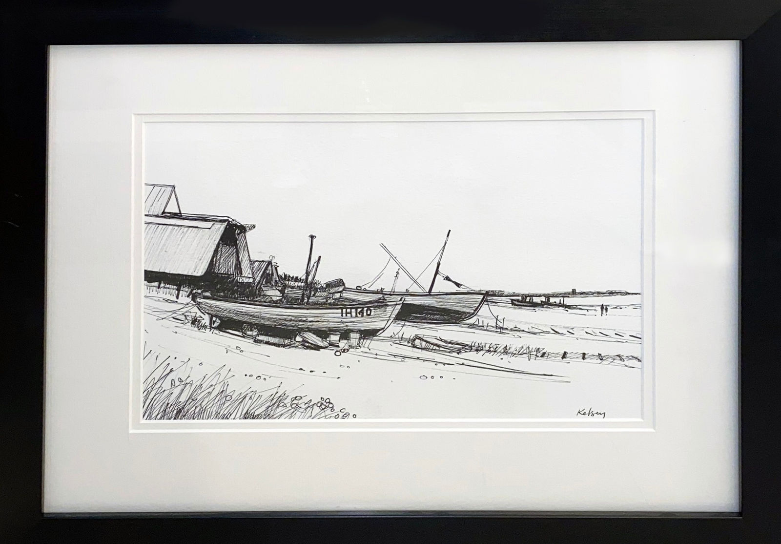 Robert Kelsey DA MUniv PAI FRSA, Fishing Boats, Aldeburgh