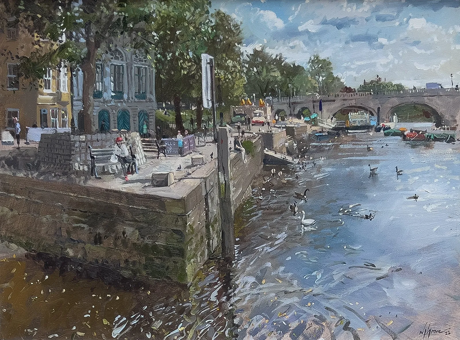 Nick Grove RSMA, Richmond Riverside from Water Lane