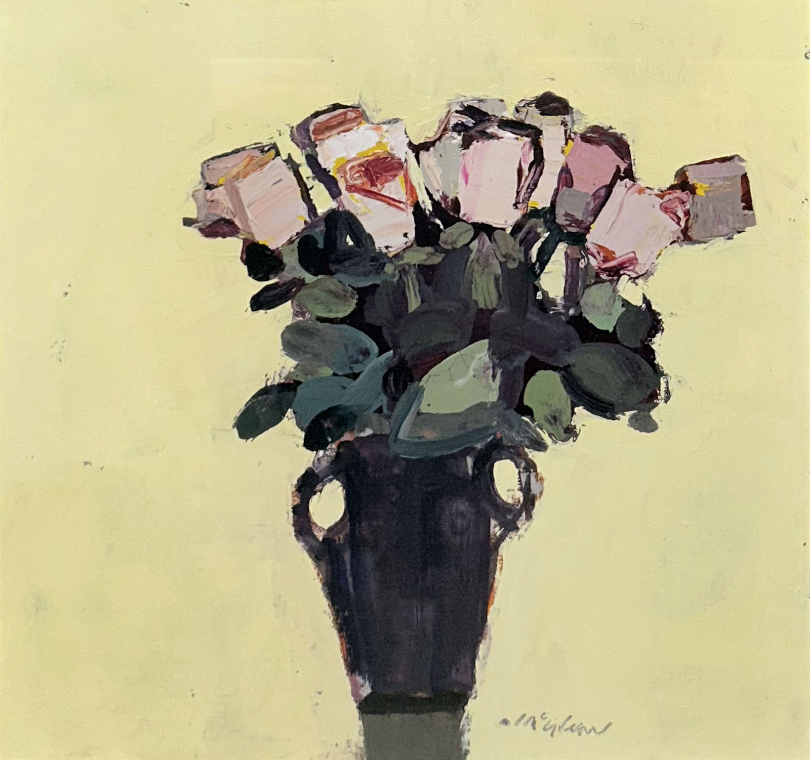 Mhairi McGregor PAI RSW, Pink Roses