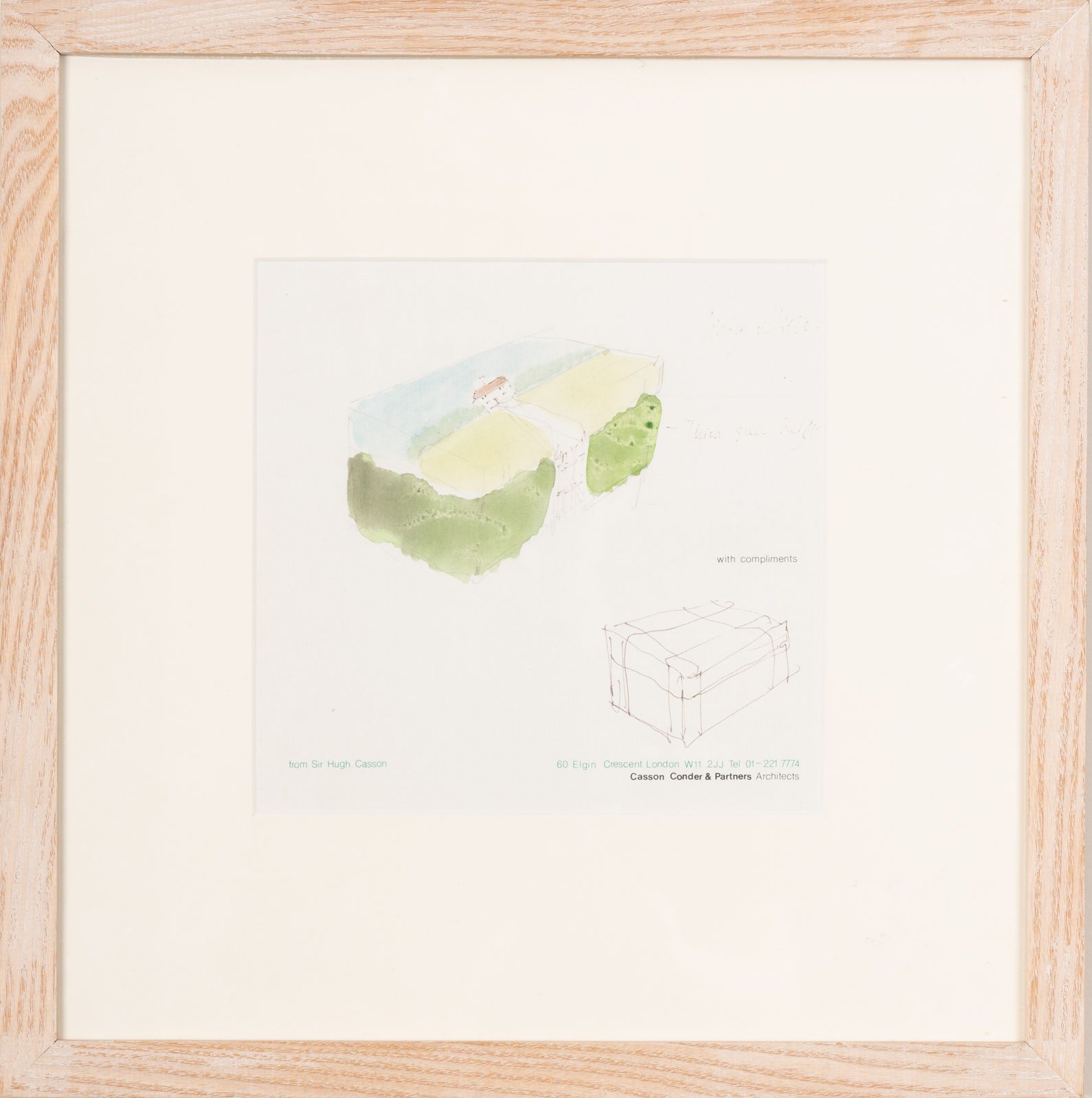 Sir Hugh Casson CH KCVO PPRA, Cottage in a Field