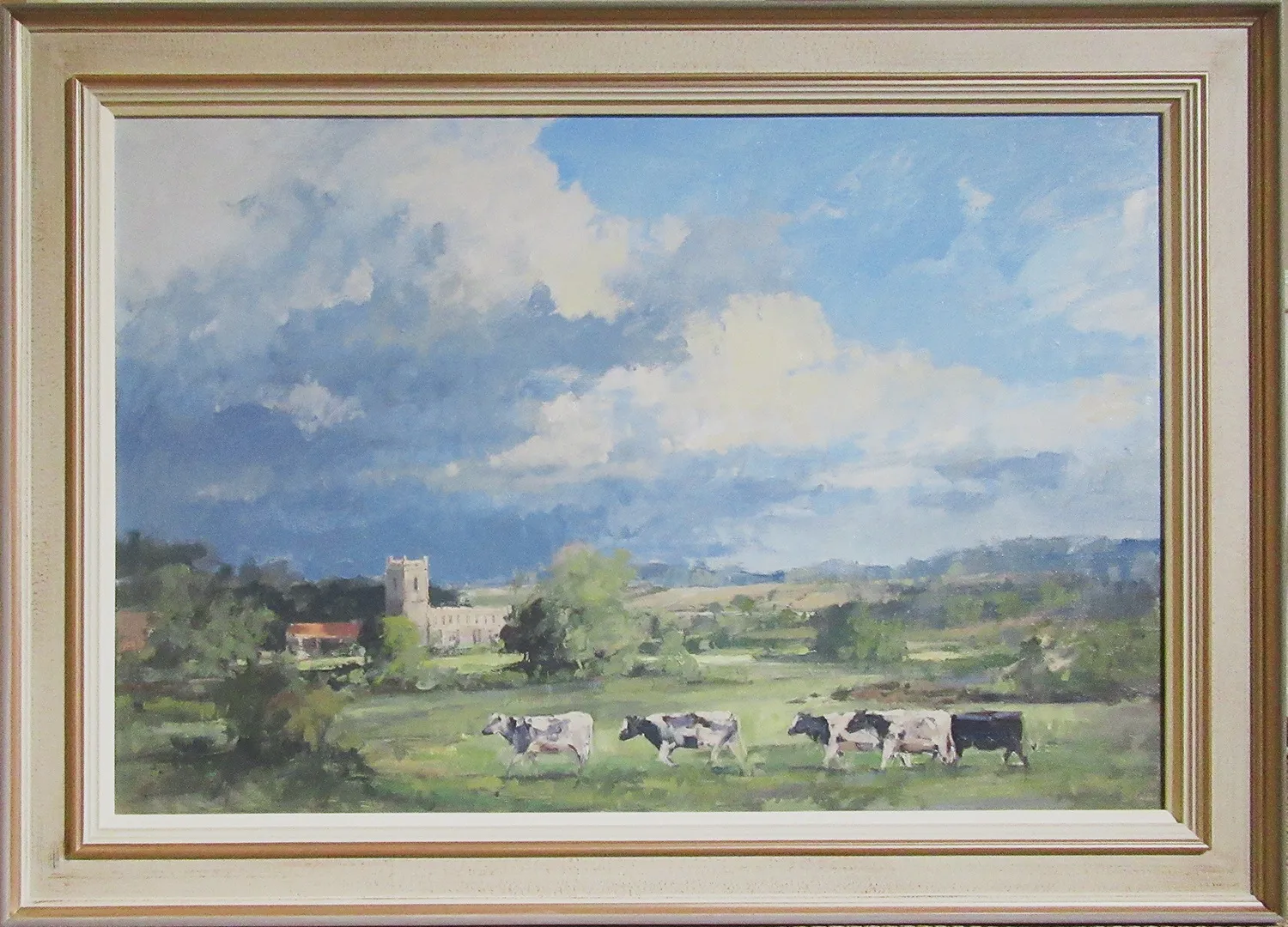 Graham Webber ROI IEA, Heading in (view from the River Stour, Dedham)