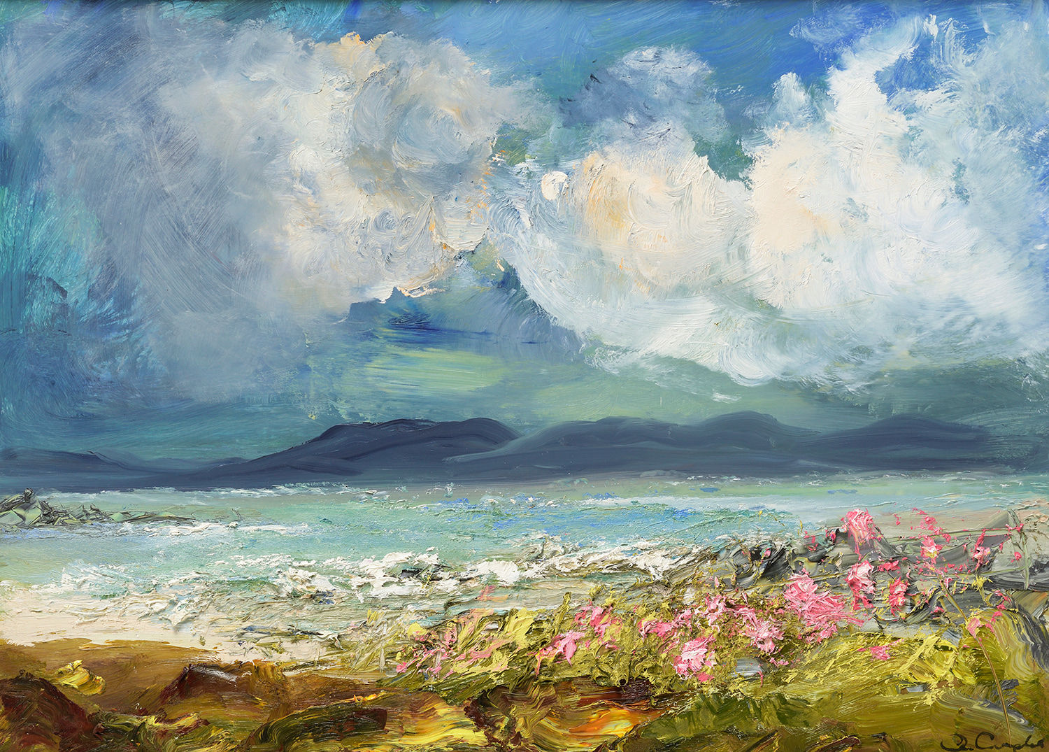 Oona Campbell, Summer Sea Pinks (Argyllshire Coast)