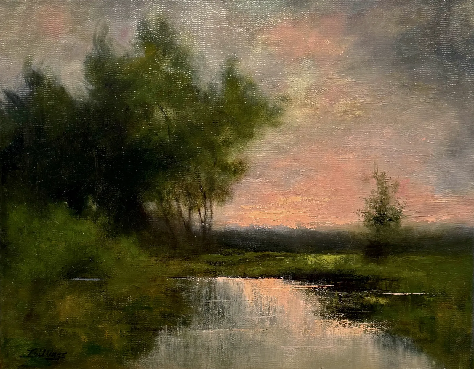 Penny Billings, Passing Storm, 13.5x16