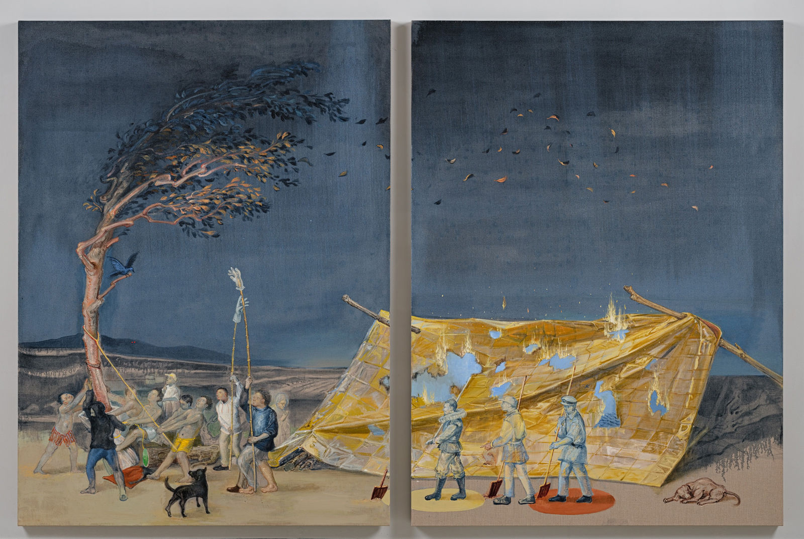 陳敬元 Ching-Yuan Chen, Drawing Fold：支撐、箔與幽影 Drawing Fold: Prop, Foil & Ghost, 2025