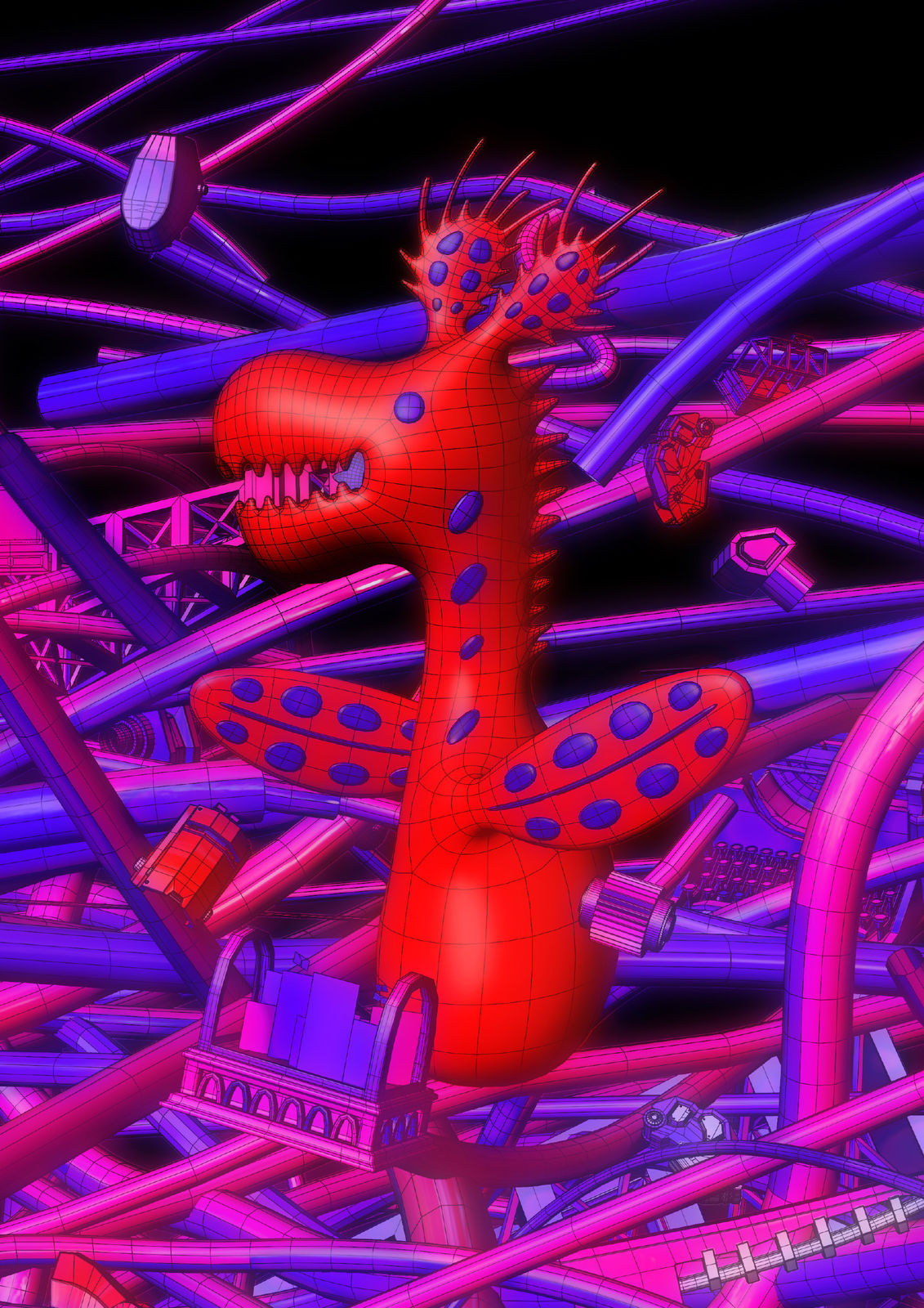 吳其育&陳普 Wu Chi-Yu & Chen Pu, 半實境——文到圖生成模型 #3 Blurring Realities—Text-to-Image Model #3, 2024