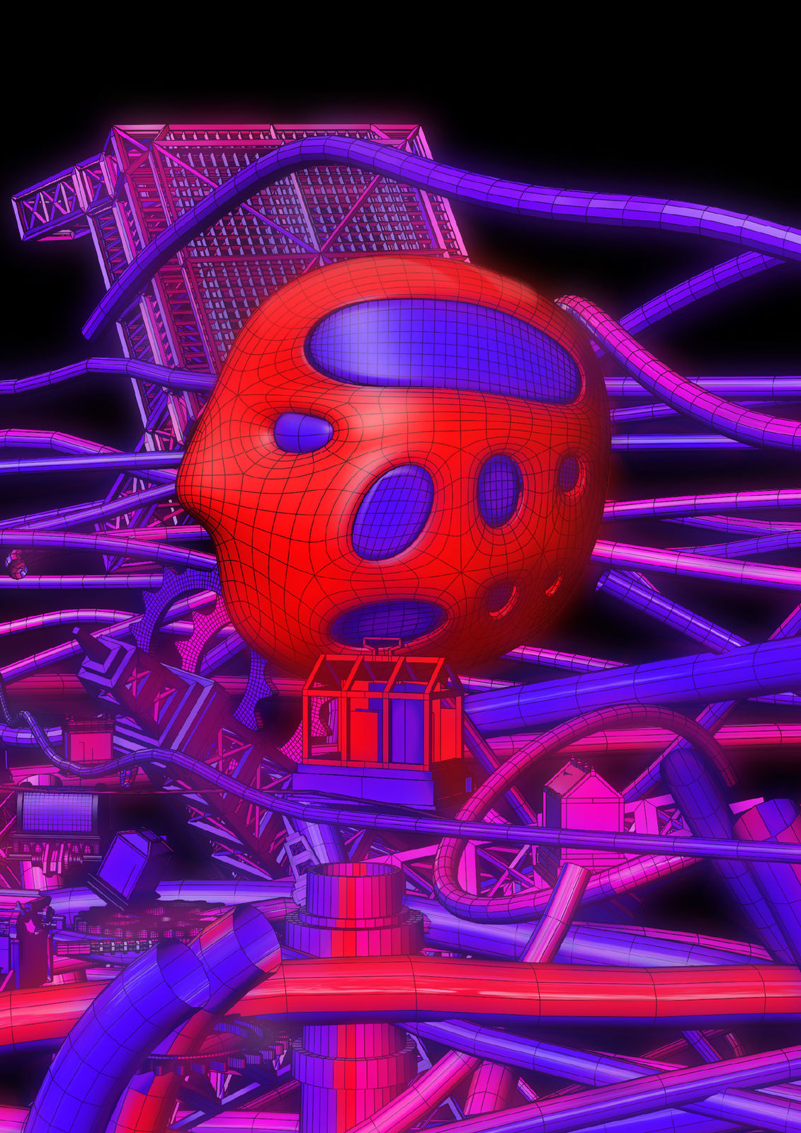 吳其育&陳普 Wu Chi-Yu & Chen Pu, 半實境——文到圖生成模型 #1 Blurring Realities—Text-to-Image Model #1, 2024