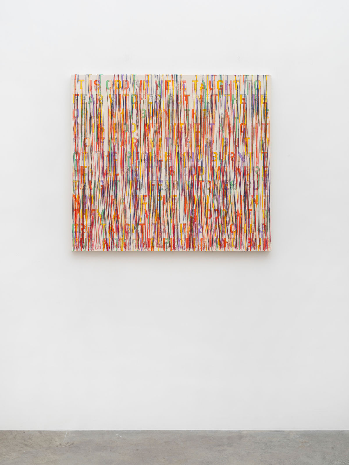 Ghada Amer, THREAT, 2025