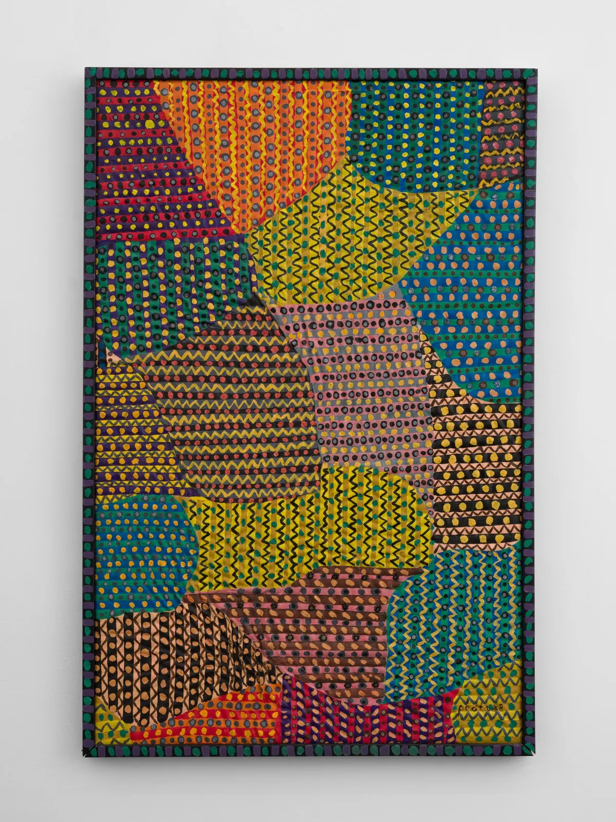 Pacita Abad (1946–2004), Green bamboo screen (Yellow screen), 1988