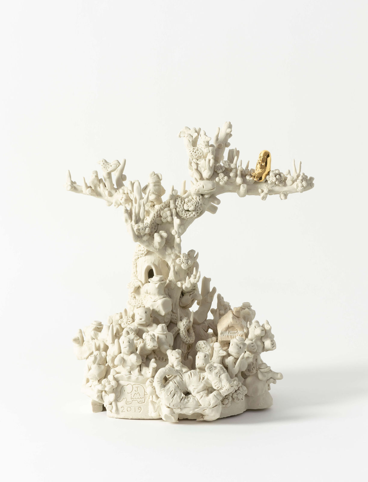 Jeffry Mitchell, Golden Owl Tree, 2019