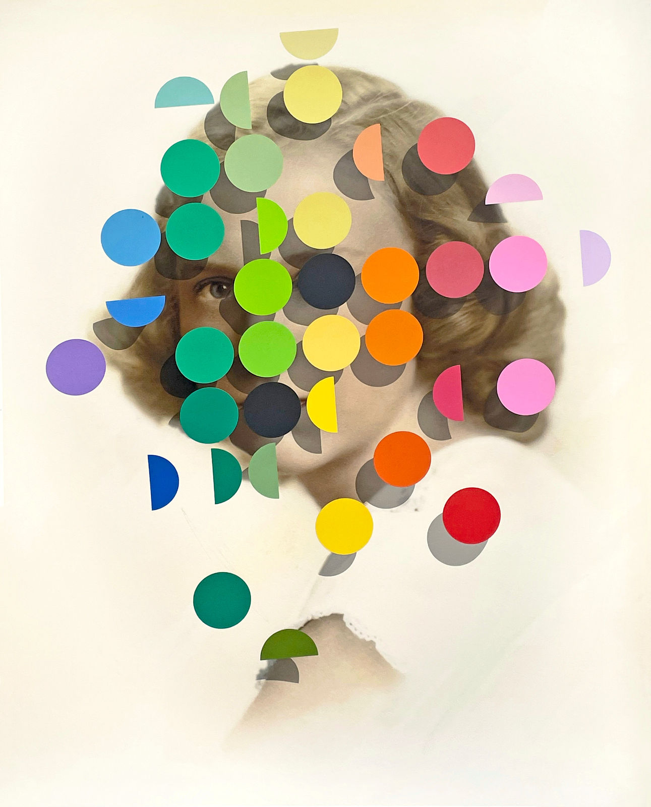 Julie Cockburn, Dapple Woman (Origami, Multicolour), 2025