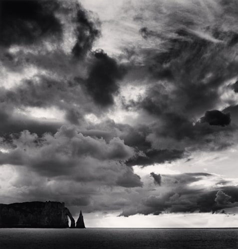 Michael Kenna, Falaise d'Aval et Nuages, Etretat, Haute-Normandie, France, 2000