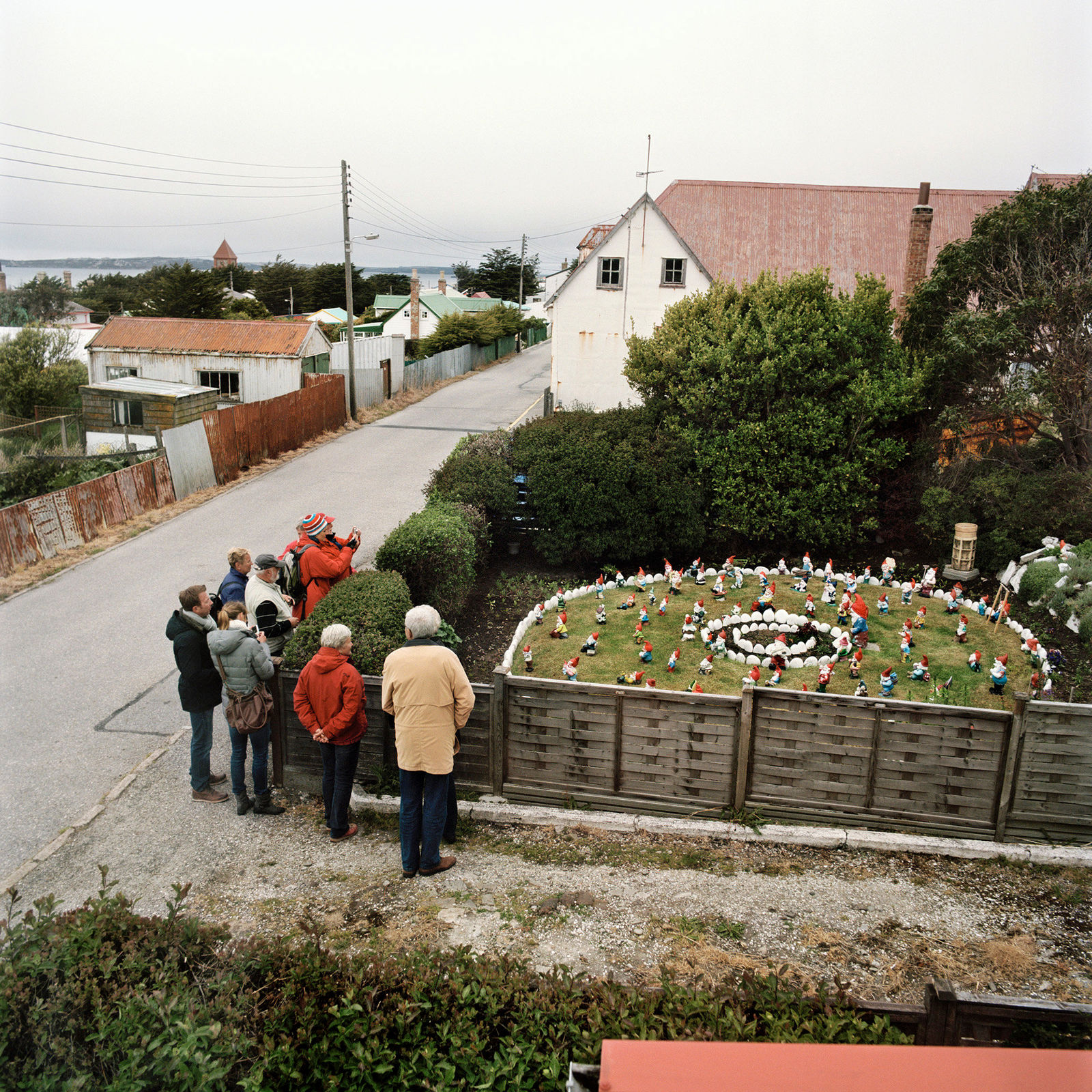 Jon Tonks, German Tourists, Gnome Garden, Stanley, Falkland Islands, 2011