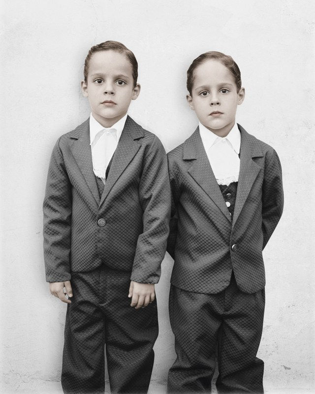 Vee Speers, Untitled #36 (Twins in Suits), 2007