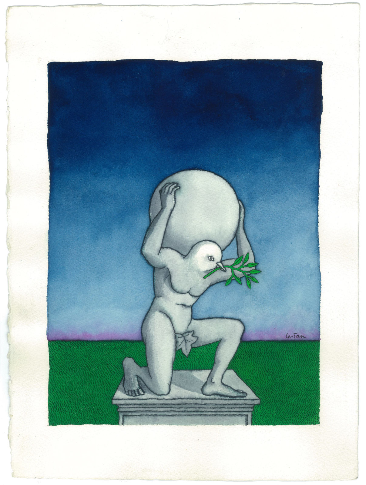 Pierre Le-Tan, Study for The New Yorker, 1960s