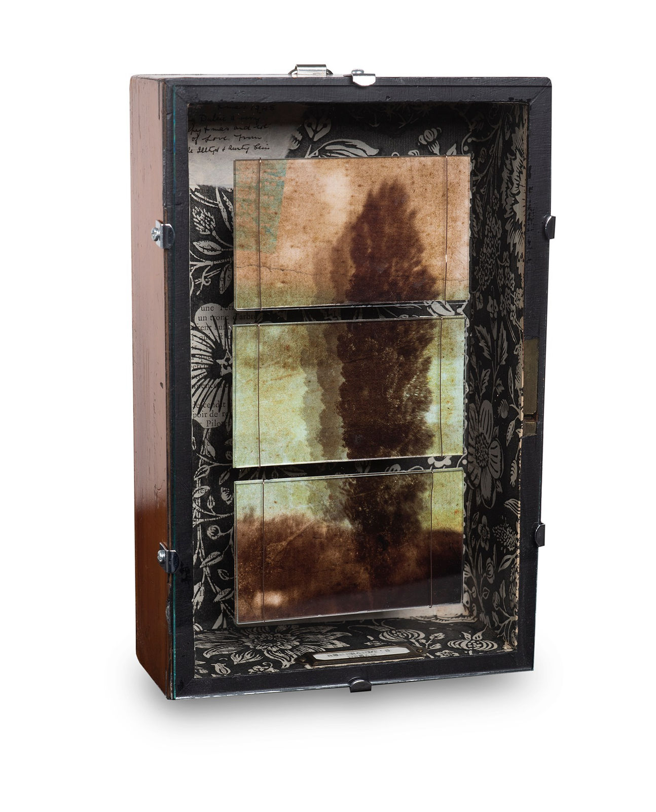 Vintage storybox with photograph of tree