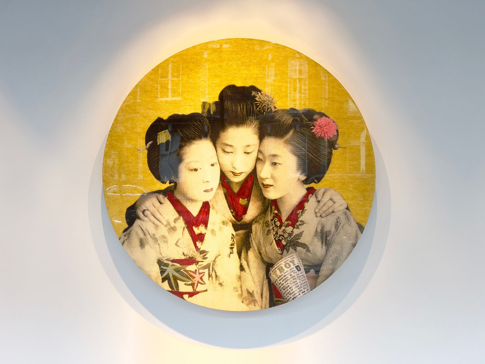 Gavin Mitchell British artist Playgirls Playboys Yellow Geisha Girls Playboy panel Turner Art Perspective Essex Art Gallery