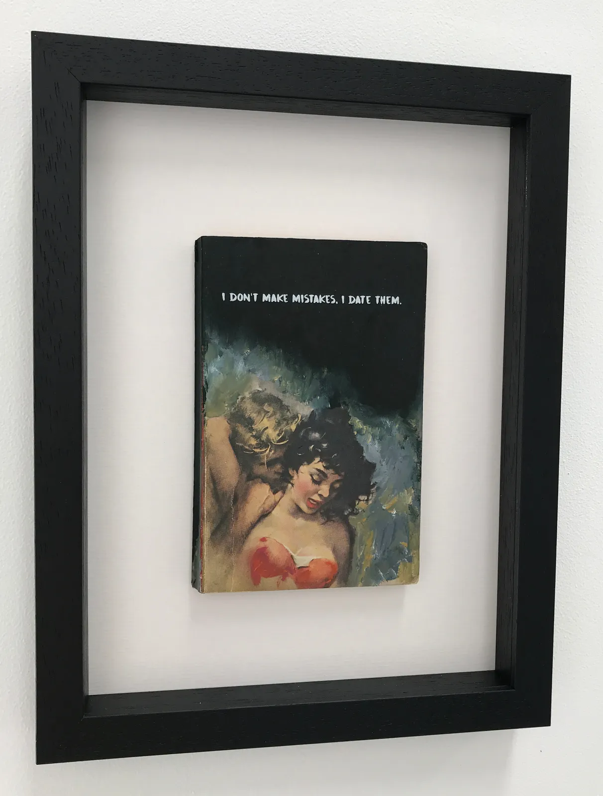 Artist Mr Controversial original book framed I don't make mistakes I Date them, Turner Art Perspective, Essex Chelmsford Art Gallery