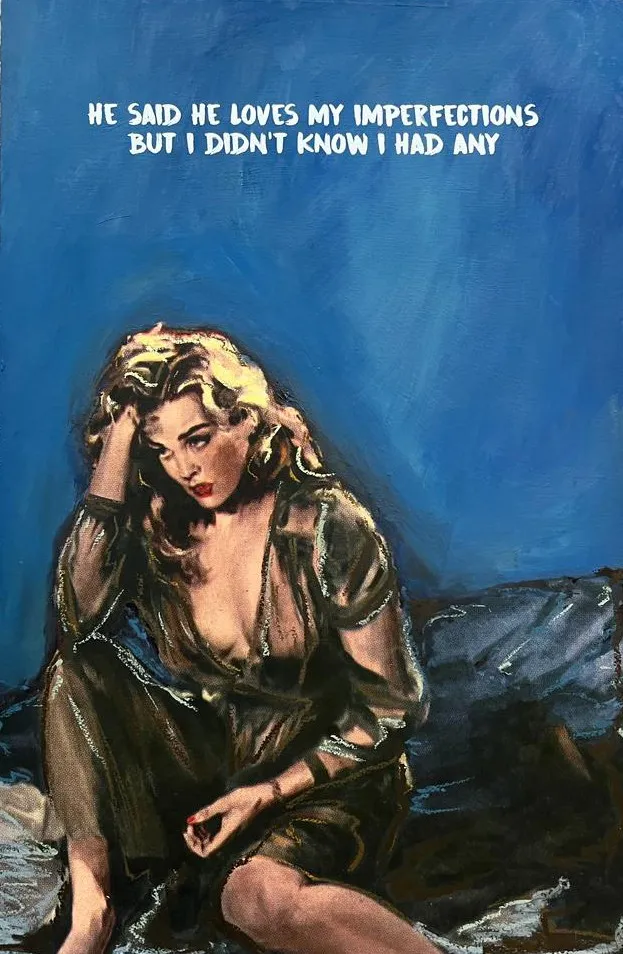 Mr Controversial, Artist, He Said He Loves My Imperfections But I Didn't Know I Had Any, Original, Turner Art Perspective, TAP Galleries, Essex Art Gallery