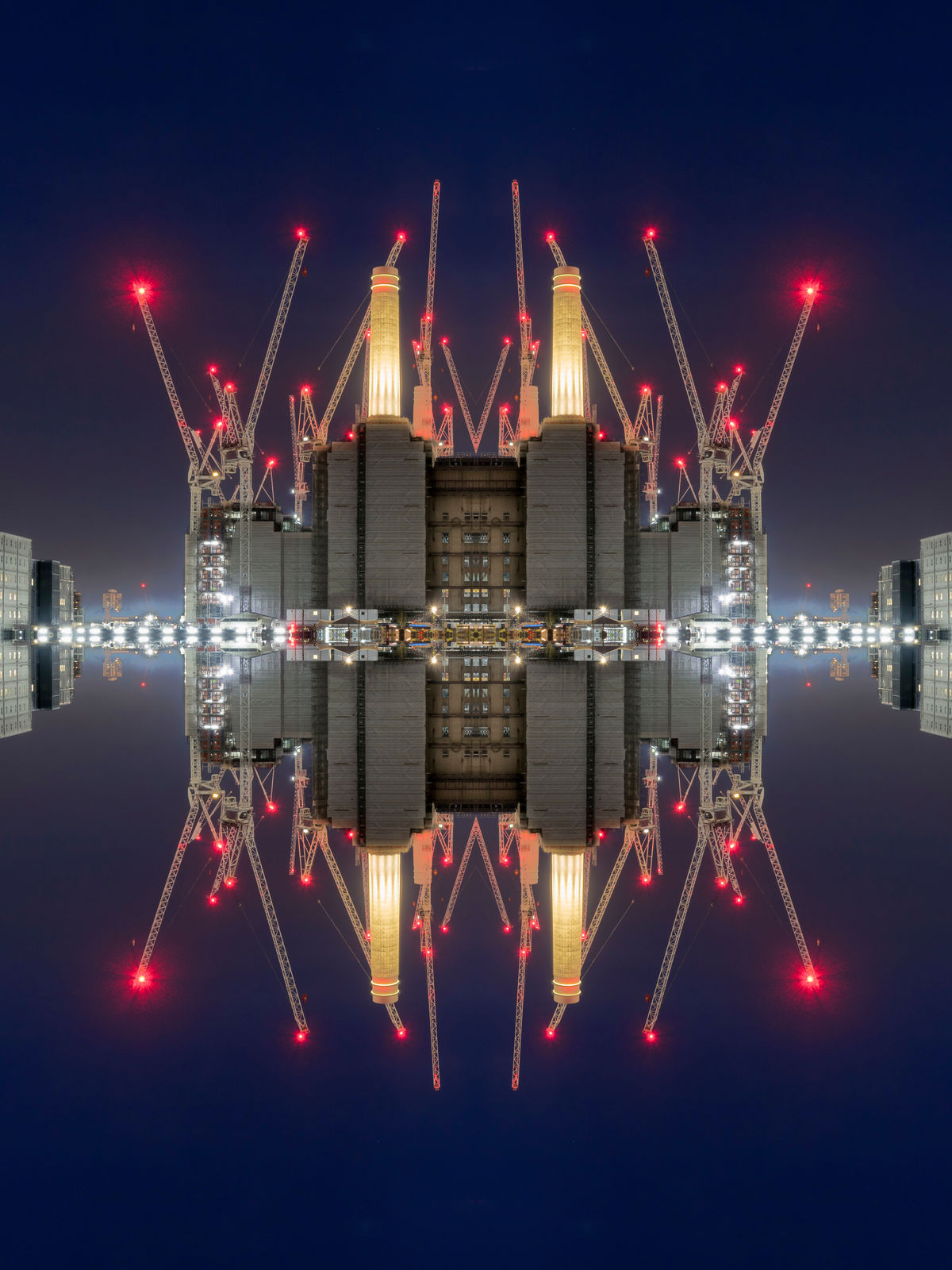 Daniel Sambraus, Artist, Mirrored photography, Battersea power station, Turner Art Perspective, Essex Chelmsford Art Gallery