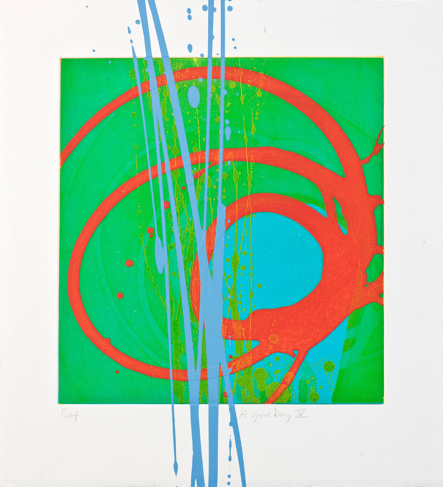 Charlotte Cornish, artist, A Good Day IV limited edition silkscreen print, Turner Art Perspective, Essex Art Gallery