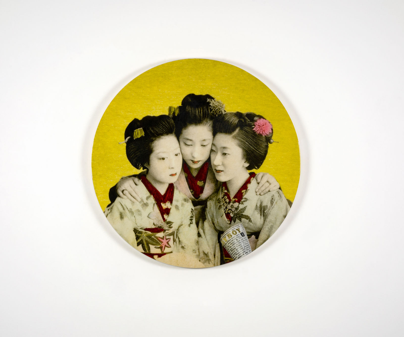 Gavin Mitchell British artist Playgirls Playboys Yellow Geisha Girls Playboy panel Turner Art Perspective Essex Art Gallery