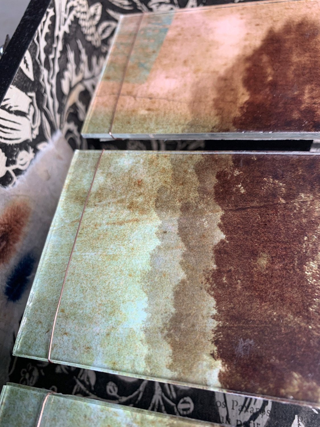 Vintage storybox with photograph of tree