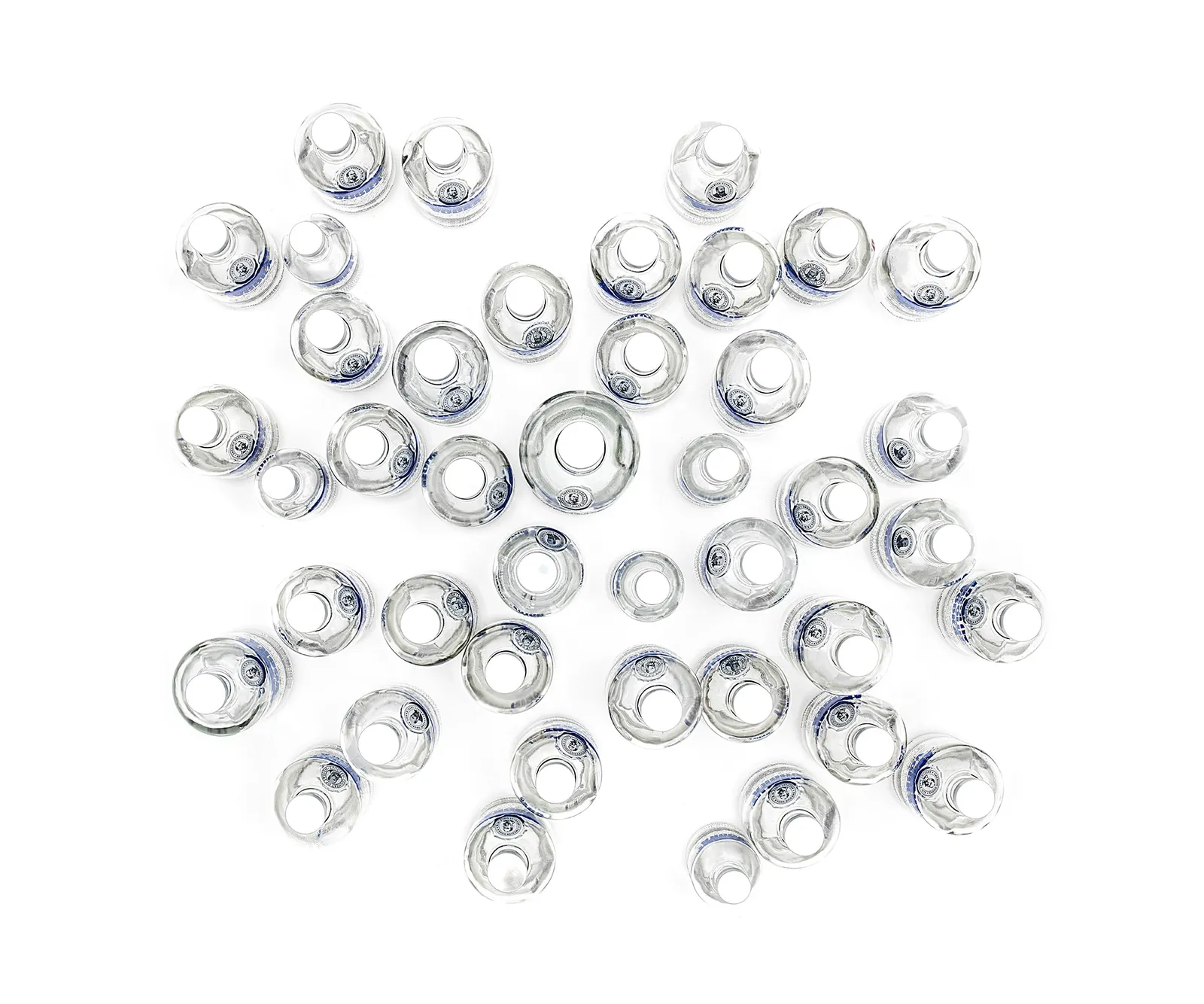 Mark Vessey, Blue, limited edition photograph Absolut Blue Vodka bottles, Turner Art Perspective, Essex Chelmsford Art Gallery