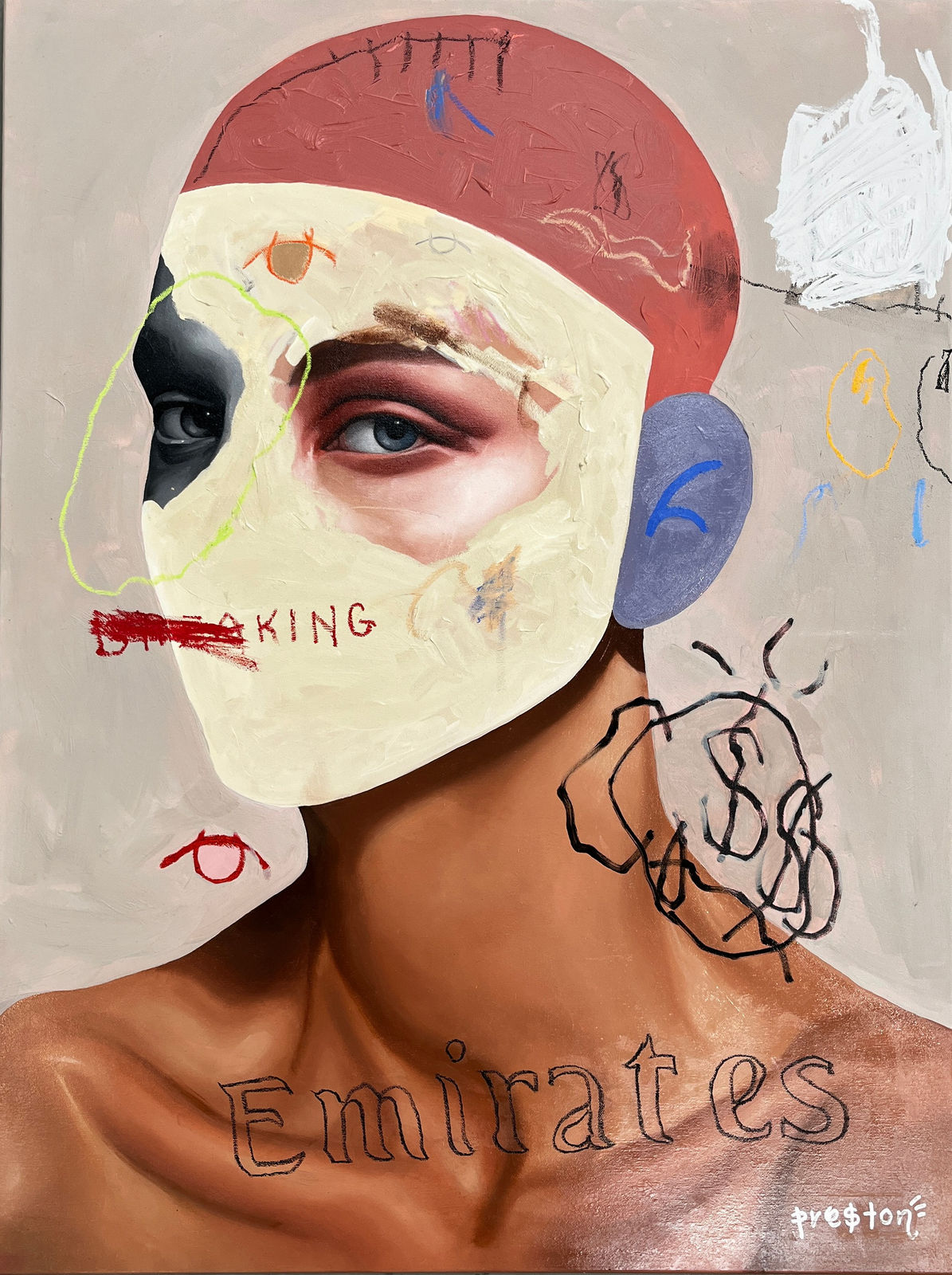 Preston Paperboy, Artist, The Pursuit Of Something, Oil, Acrylic, Turner Art Perspective, TAP Galleries, Essex Art Gallery