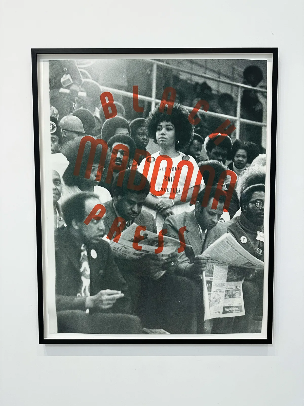 Theaster Gates, Black Madonna Stripes with Afro Model, 2018