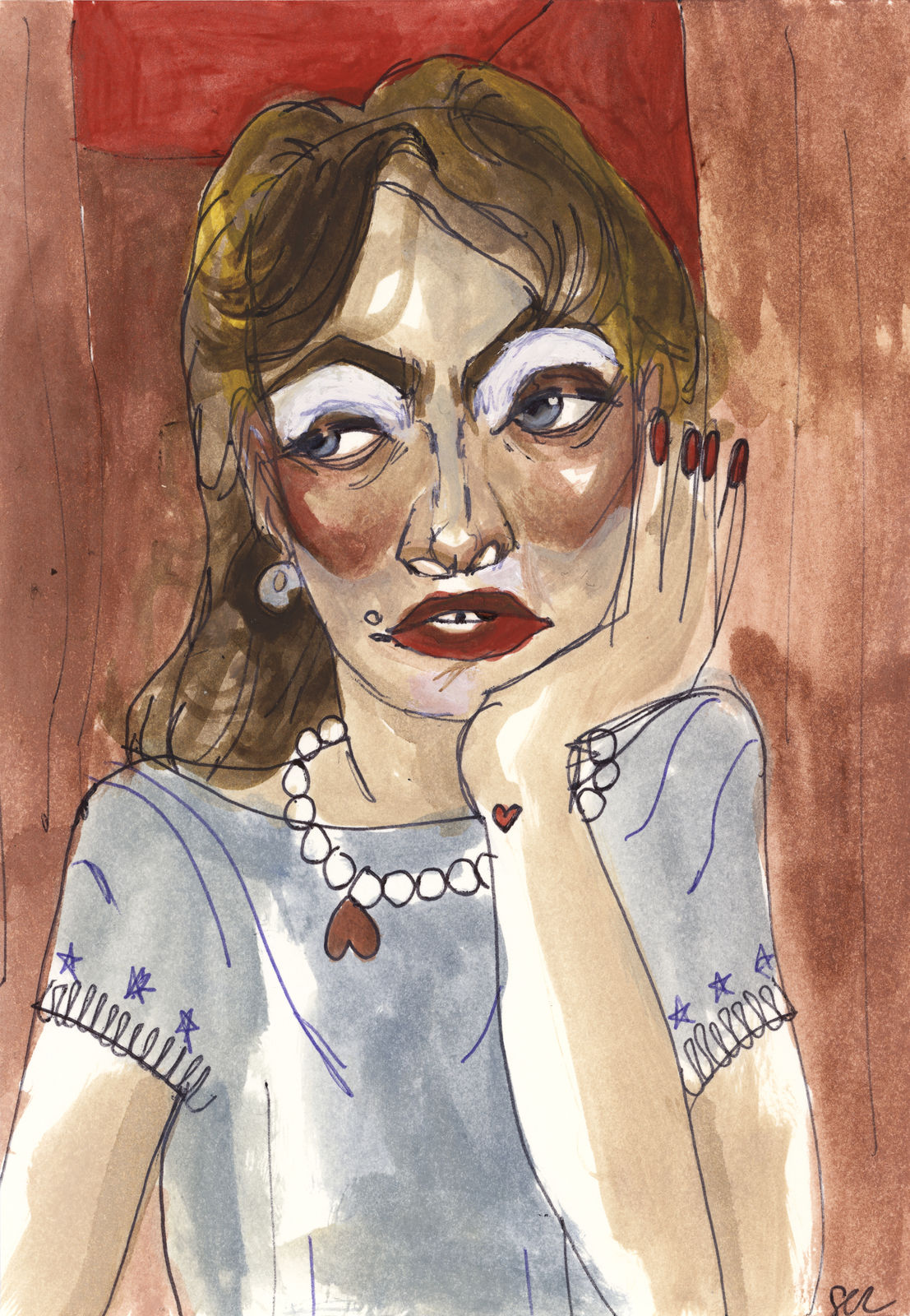 Spencer Chalk-Levy, Jealousy and red lips, 2014