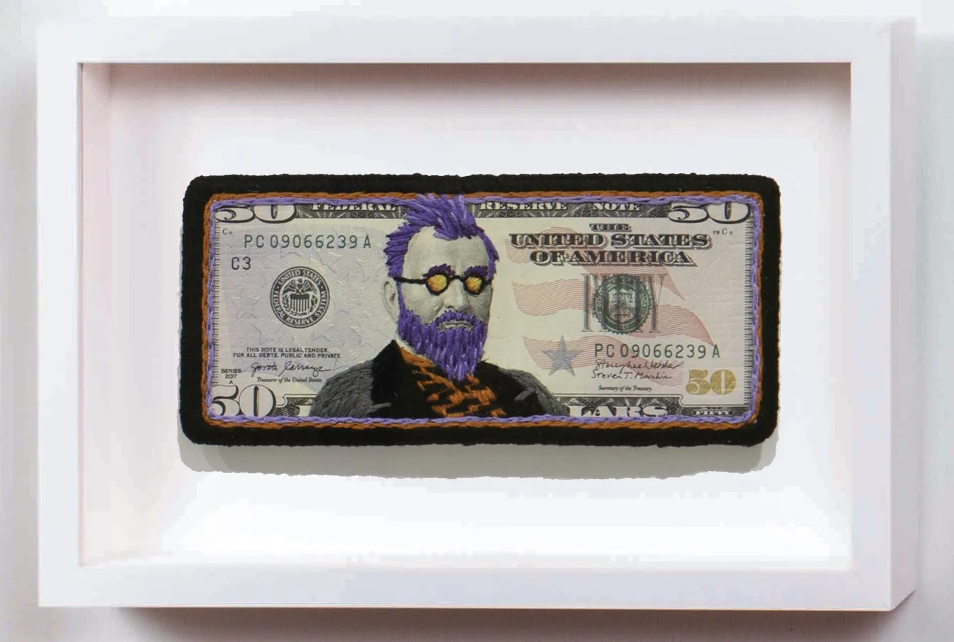 Stacey Lee Webber, Insurrection Bills: Grant Purple Punk, 2021