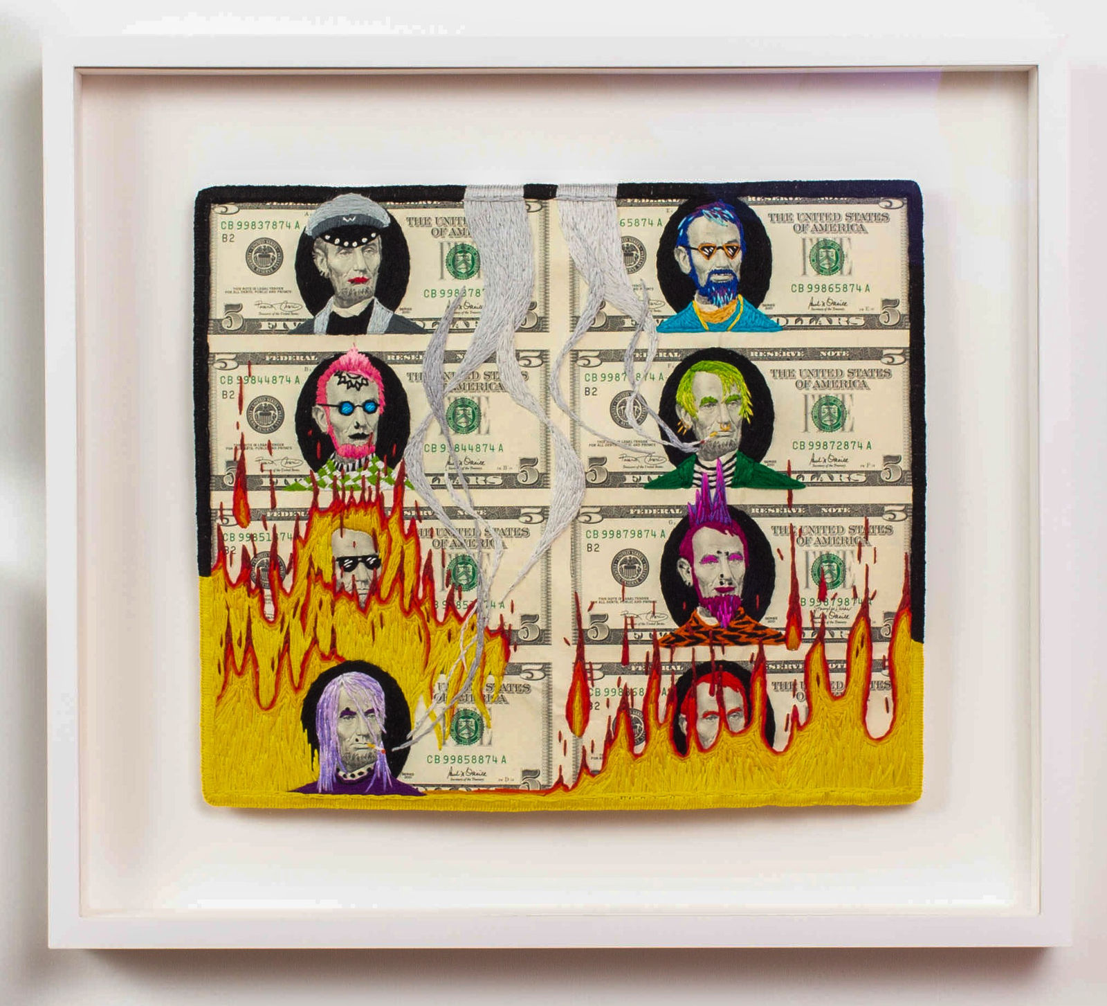 Stacey Lee Webber, Lincoln Uncut Punk (2x4), 2021