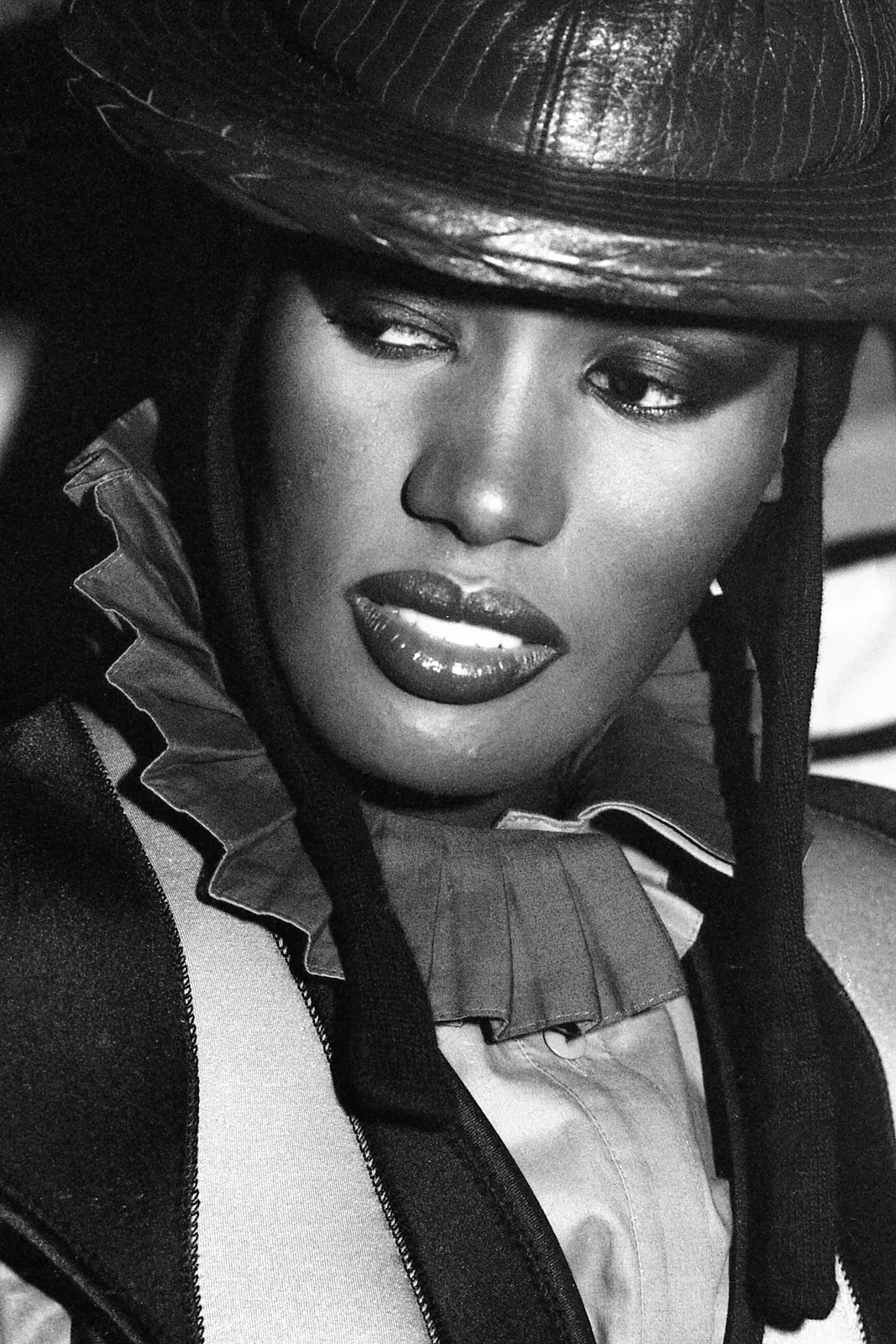 Rose Hartman, Grace Jones in a Straw Hat, 1978