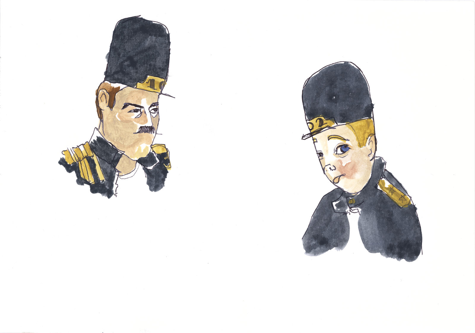 Spencer Chalk-Levy, Study; two soldiers, 2012