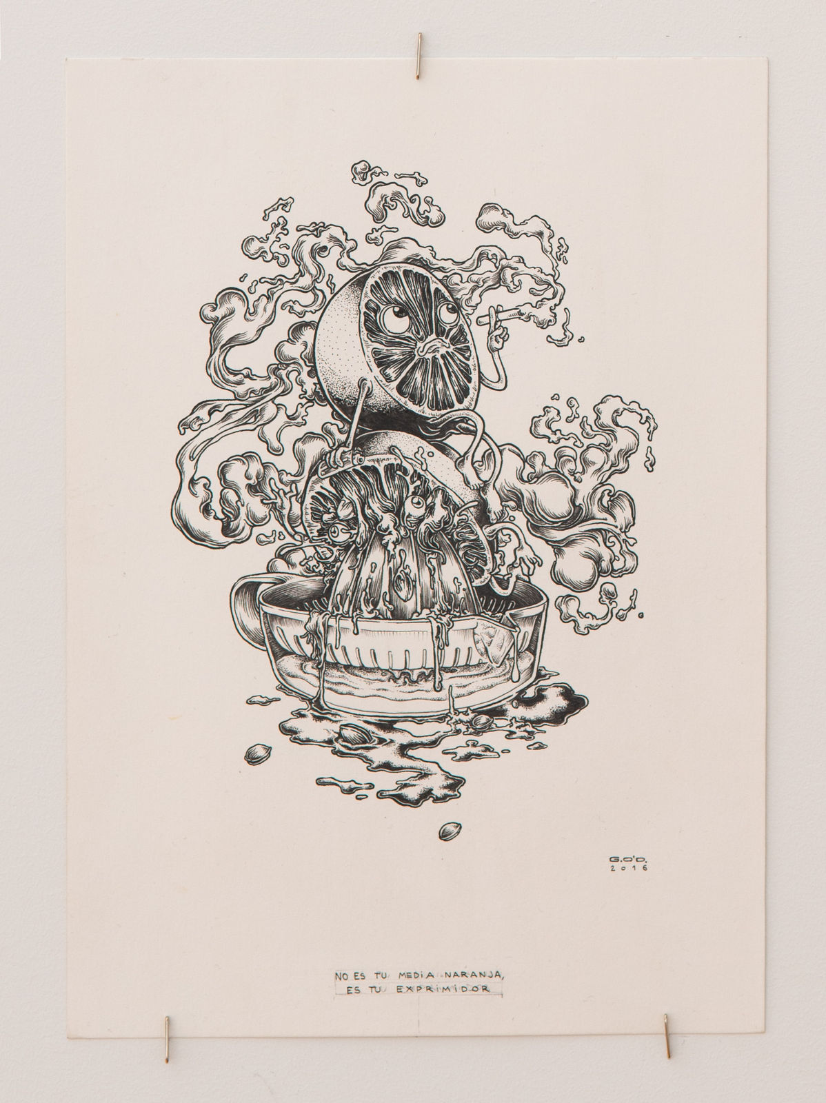 Carles García O’Dowd, No es tu Media Naranja, es tu Exprimidor (Not your other half) I, 2016