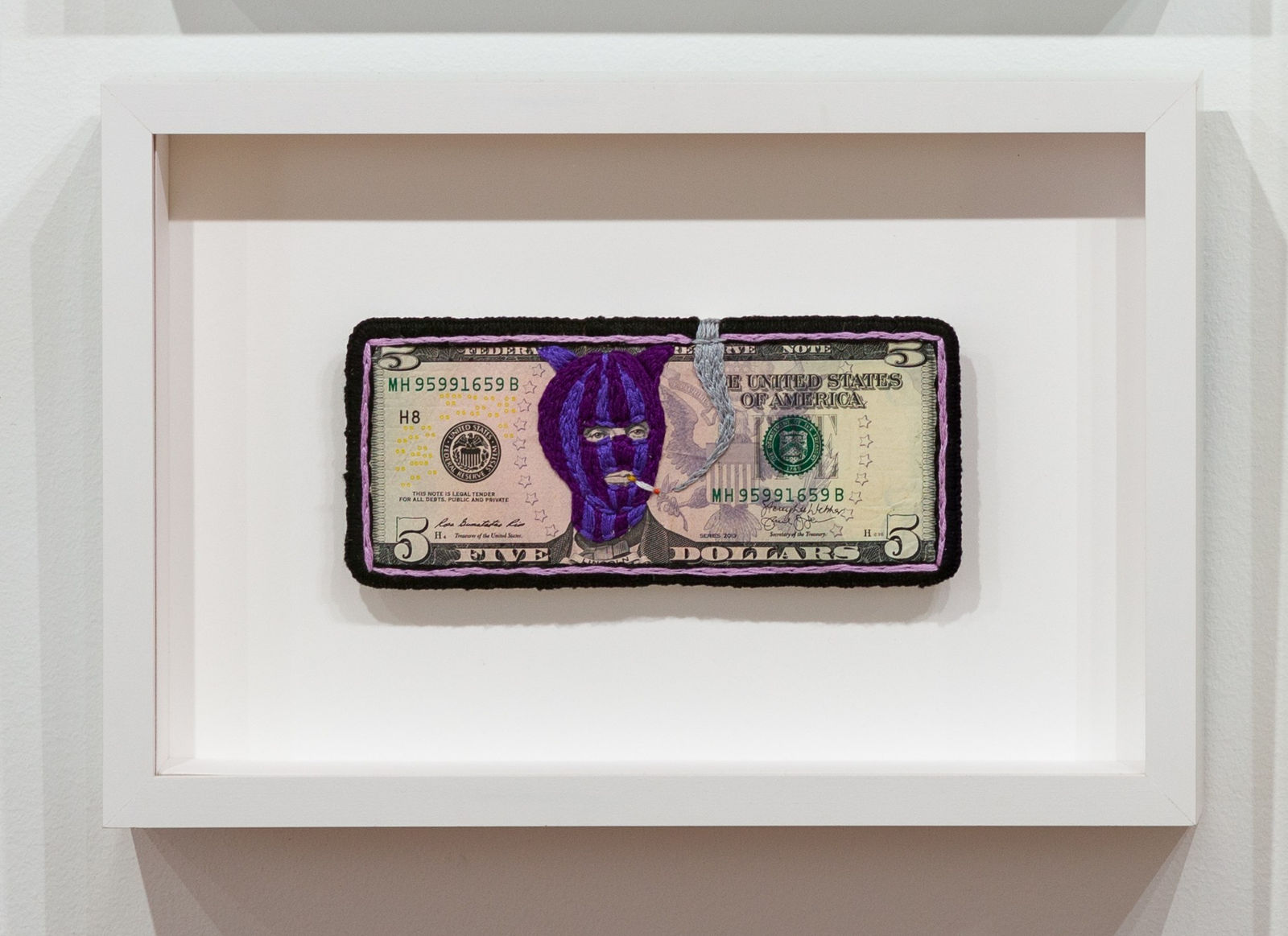 Stacey Lee Webber, Insurrection Bills: Purple Pussy Ski Mask, 2021