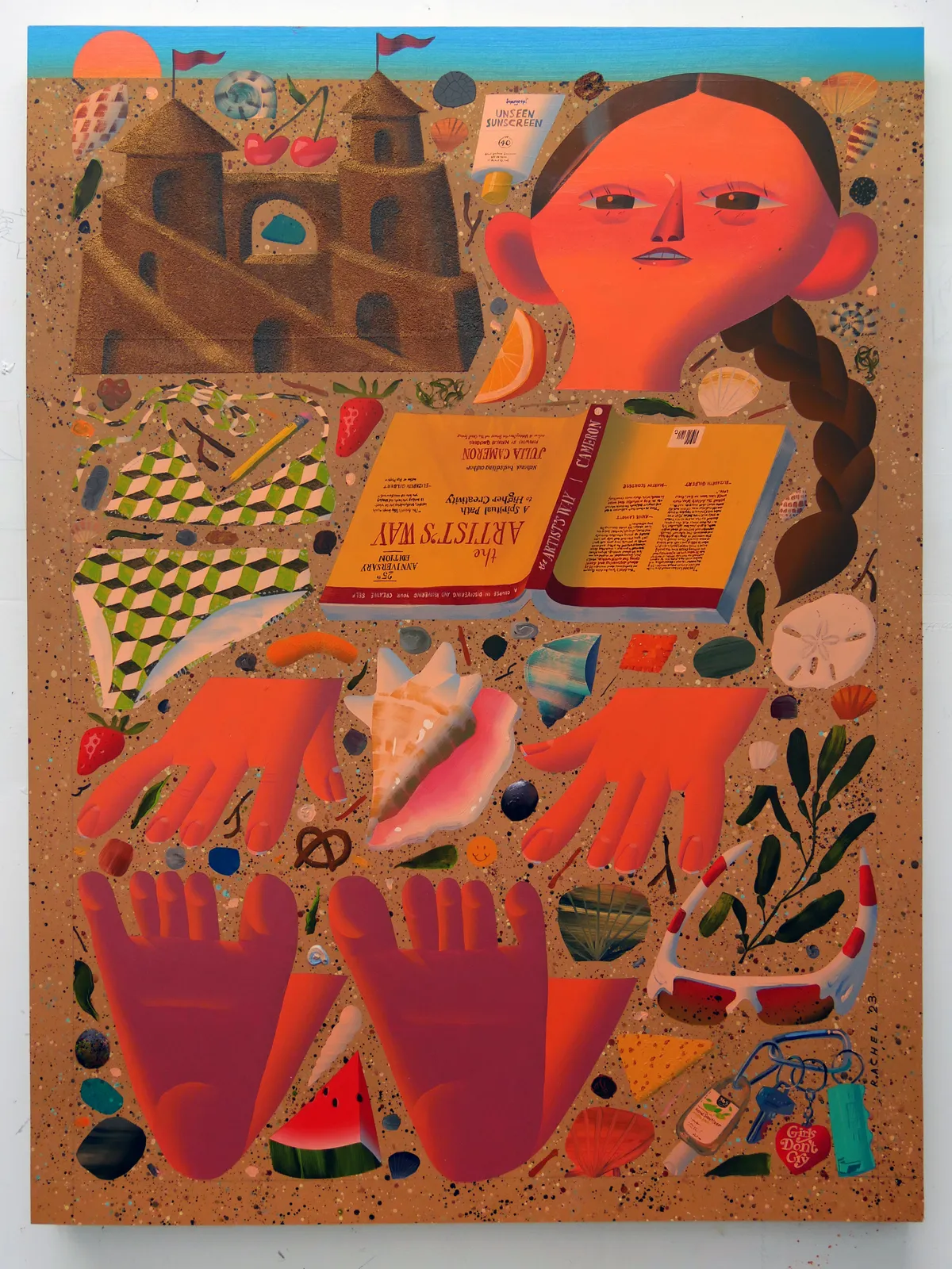 Rachel Hayden, Weighted Blanket Made of Sand, 2023