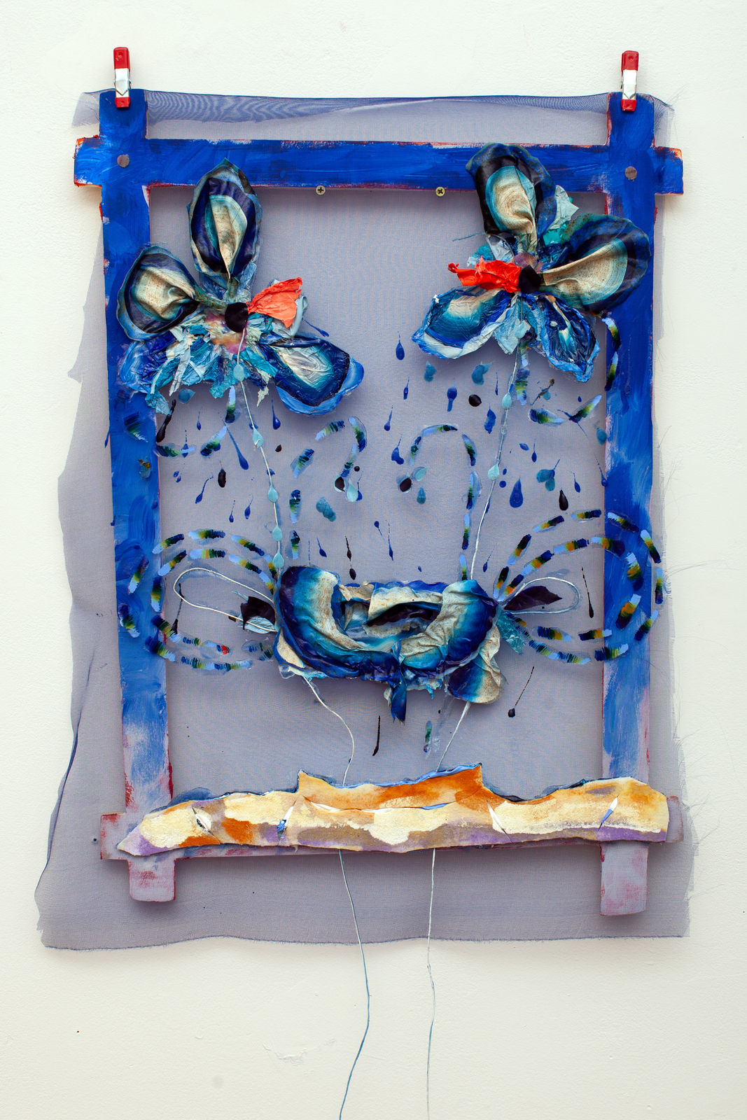 Erika Keck, Self Titled Portrait with Odd Flowers-6, UNDATED