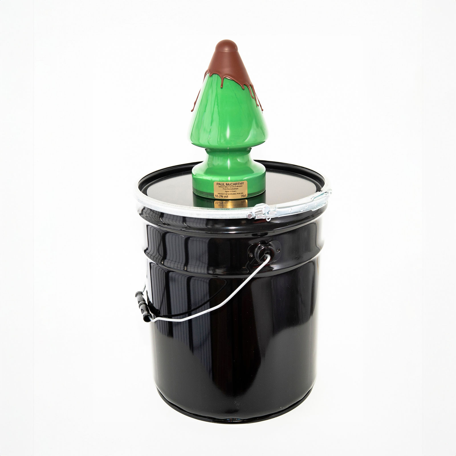 Paul McCarthy, Tree Green Plug Bottle Whisky Bucket Black, 2014-2024