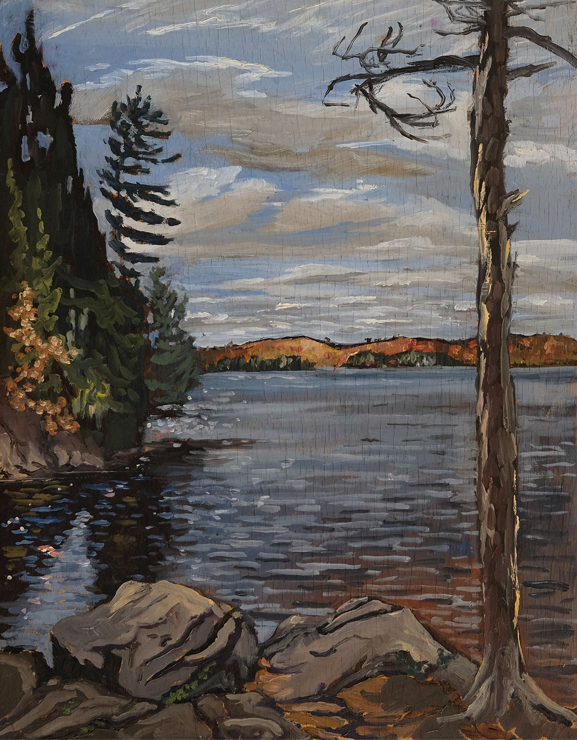 Chuck Beamish, Rocky Shore Canoe Lake, 2022